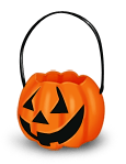 Halloween pumpkin basket