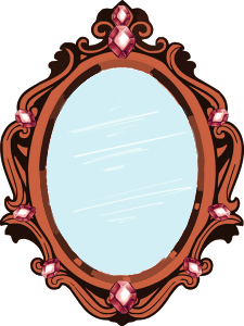 Crystal mirror