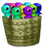 Halloween Lollipops Basket