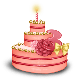3 years cake