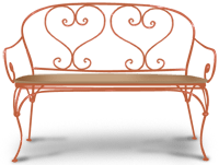 Wrought iron sofa