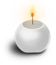 Round candle
