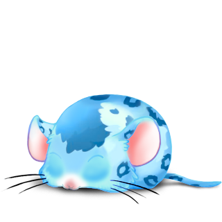 Adopt a Leopard blue Mouse