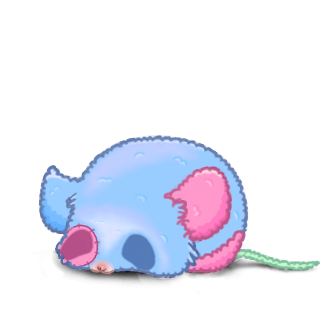 Adopt a Blue plush Mouse